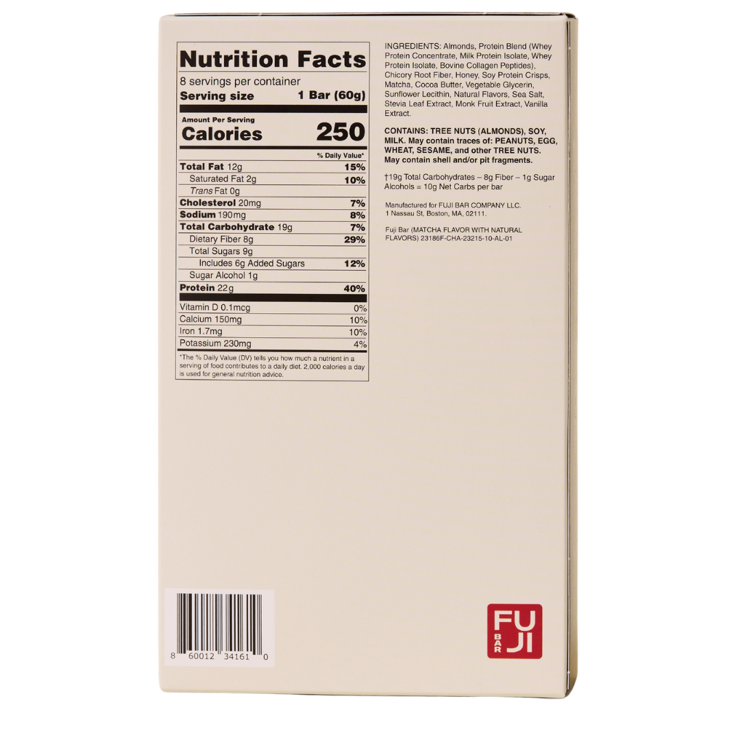 Matcha Protein Box (8 Bars) - FUJI Bar